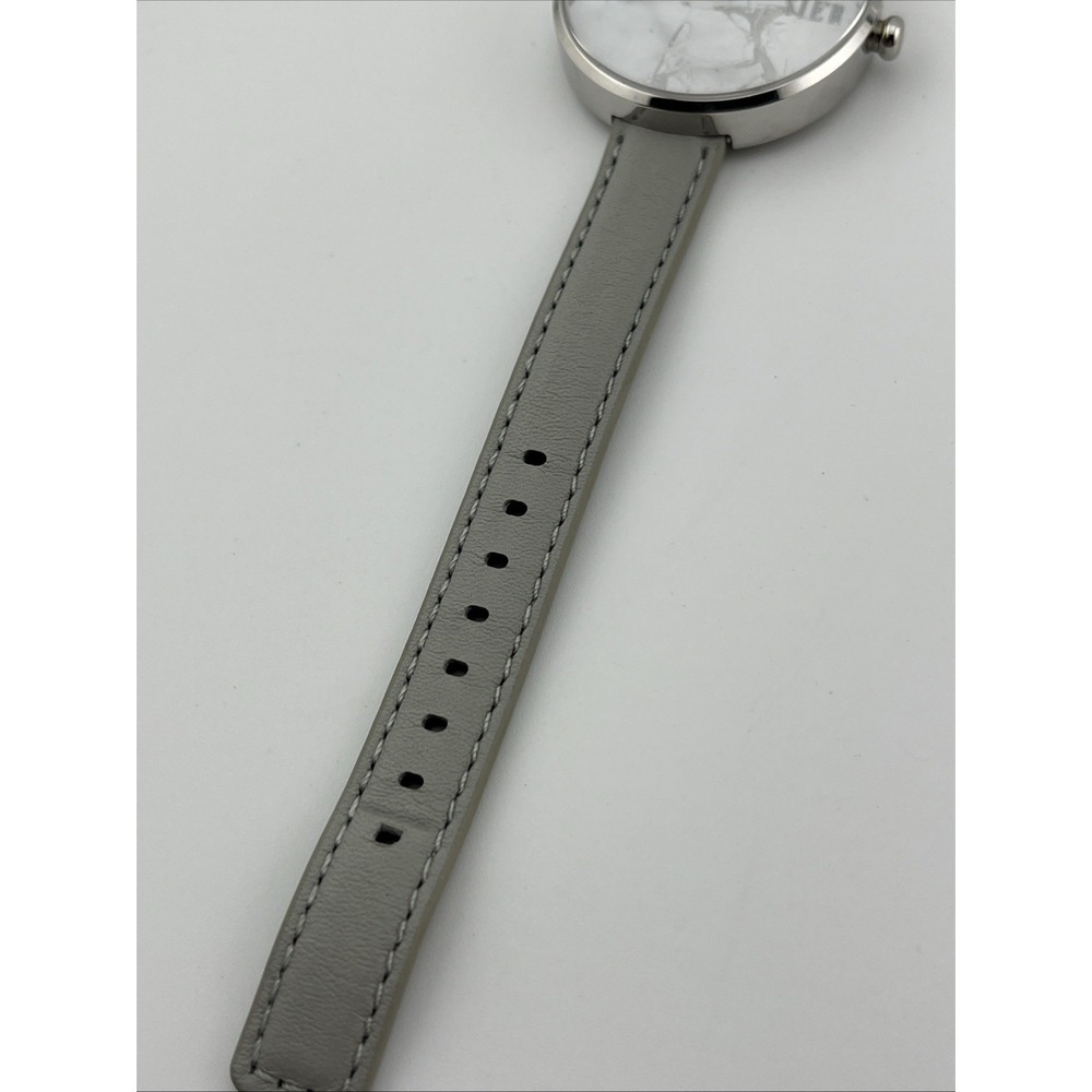 Sier By Jord Arcadia Marble‎ Dial Women 38mm Case Gray Leather Band- New Battery - Picture 6 of 9